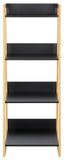 Safavieh Barteau 4 Tier Shelf Natural Bamboo / Black STG1912A