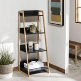 Safavieh Barteau 4 Tier Shelf Natural Bamboo / Black STG1912A