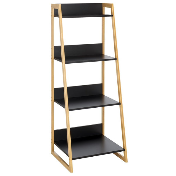 Safavieh Barteau 4 Tier Shelf Natural Bamboo / Black STG1912A