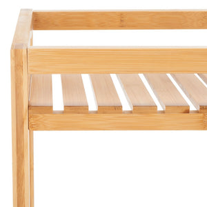 Safavieh Akio 3 Tier Shelf White / Natural Bamboo STG1915A