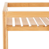 Safavieh Akio 3 Tier Shelf White / Natural Bamboo STG1915A