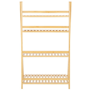 Safavieh Faisal 4 Tier Ladder Shelf Natural Bamboo STG1917A