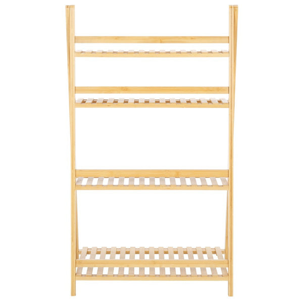 Safavieh Faisal 4 Tier Ladder Shelf Natural Bamboo STG1917A