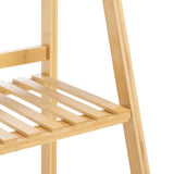 Safavieh Faisal 4 Tier Ladder Shelf Natural Bamboo STG1917A