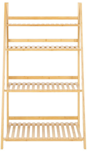 Safavieh Faisal 4 Tier Ladder Shelf Natural Bamboo STG1917A