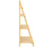 Safavieh Faisal 4 Tier Ladder Shelf Natural Bamboo STG1917A