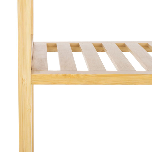 Safavieh Frigga 5-Tier Bamboo Shelf - Elegant Vertical Storage Solution For Modern & Rustic Interiors STG1918A