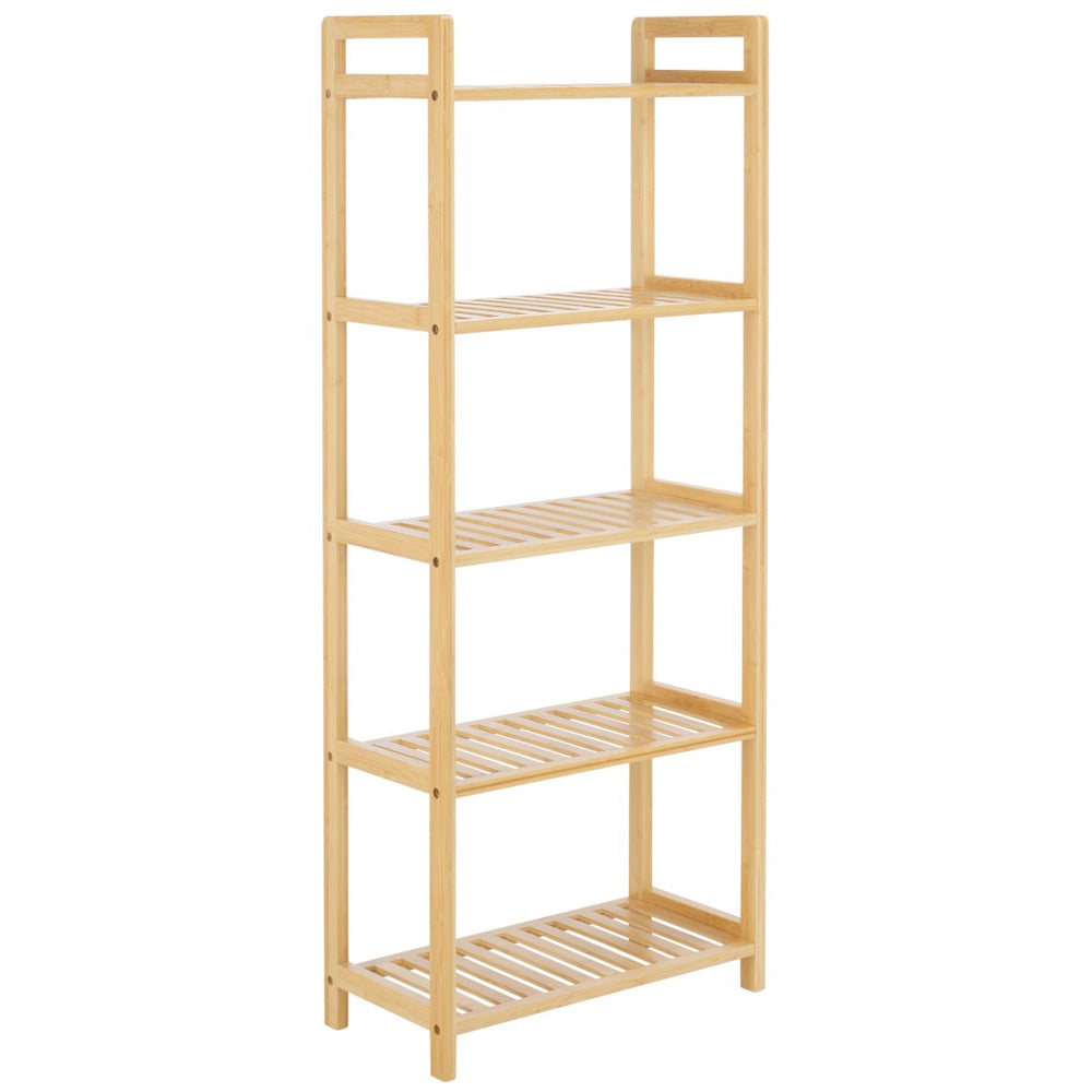 Safavieh Frigga 5-Tier Bamboo Shelf - Elegant Vertical Storage Solution For Modern & Rustic Interiors STG1918A