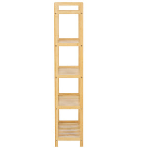Safavieh Frigga 5-Tier Bamboo Shelf - Elegant Vertical Storage Solution For Modern & Rustic Interiors STG1918A