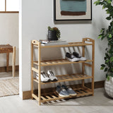 Safavieh Angford 4 Tier Shelf Natural Bamboo STG1919A