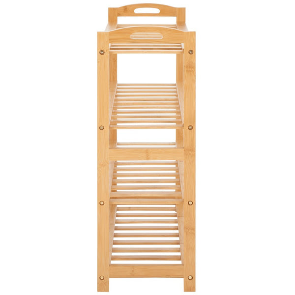 Safavieh Angford 4 Tier Shelf Natural Bamboo STG1919A