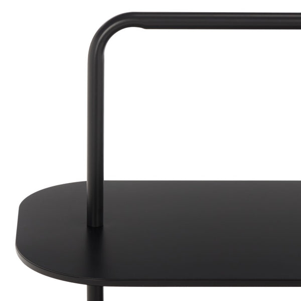 Safavieh Jordan 3 Tier Metal Shoe Rack Matte Powder Coated Organizer for Entryway or Closet Black STG2500A