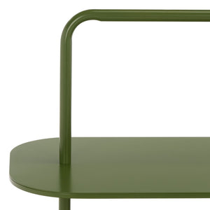 Safavieh Jordan 3 Tier Metal Shoe Rack Matte Powder Coated Organizer for Entryway or Closet Green STG2500B