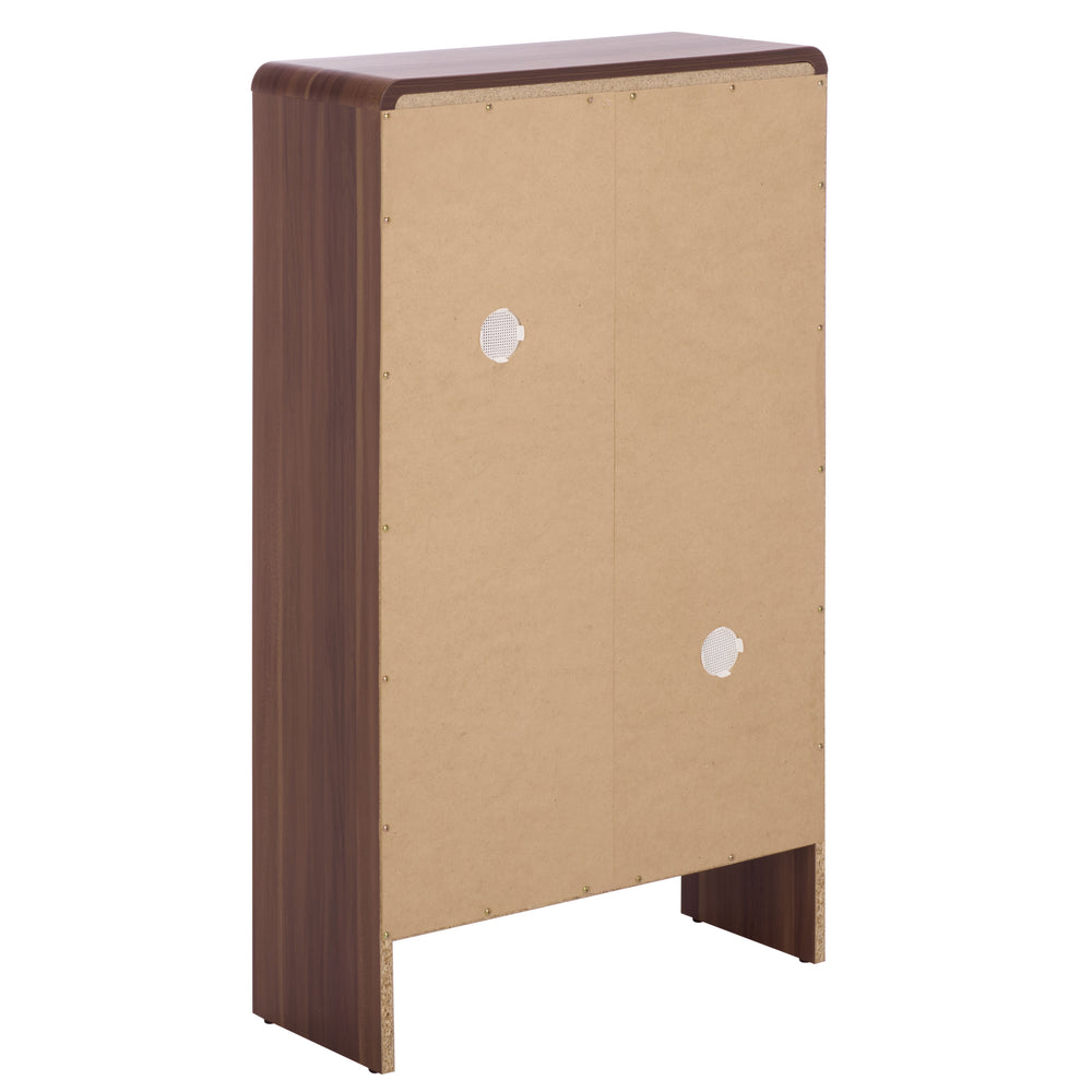 Safavieh Willam Shoe Rack - Elevate Your Storage With Chic Walnut Design For A Stylish, Organized Space Walnut Pb & Mdf Stg3100a