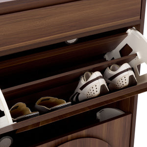 Safavieh Willam Shoe Rack - Elevate Your Storage With Chic Walnut Design For A Stylish, Organized Space Walnut Pb & Mdf Stg3100a