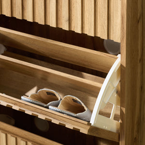 Safavieh Sohan Shoe Rack - Elegant Oak Storage Solution For Home Or Office, Stylish And Durable Design Oak Pb & Mdf Stg3101a