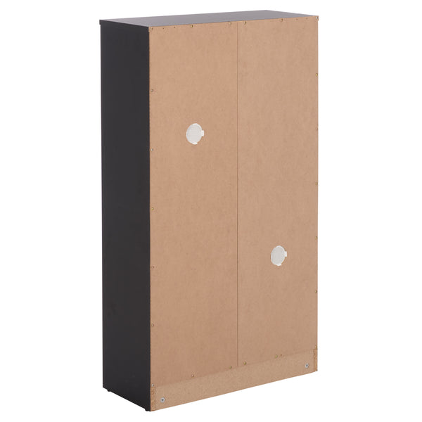 Safavieh Sohan Shoe Rack - Elegant Oak Storage Solution For Home Or Office, Stylish And Durable Design Black Pb & Mdf Stg3101b