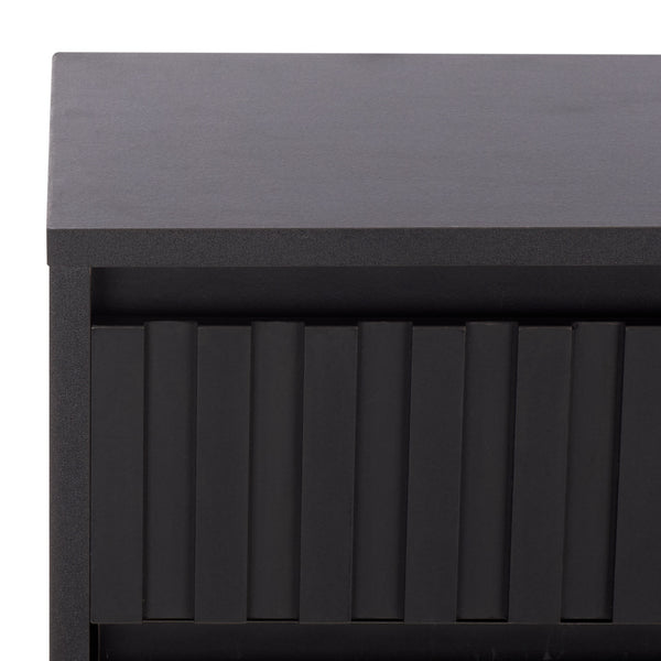 Safavieh Sohan Shoe Rack - Elegant Oak Storage Solution For Home Or Office, Stylish And Durable Design Black Pb & Mdf Stg3101b