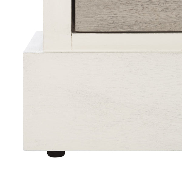 Safavieh Briar 6-Drawer Storage Chest - Farmhouse Style Organizer For Bedroom, Entryway & Closet Solutions Distressed White Frame / Greige Drawers STG5701A