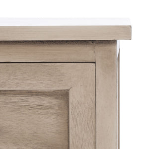 Safavieh Briar 6-Drawer Storage Chest - Farmhouse Style Organizer For Bedroom, Entryway & Closet Solutions Sand Frame / Distressed White Drawers STG5701B