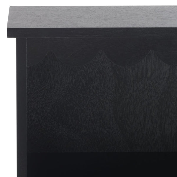 Safavieh Haven Wall Rack With 3 Hooks And Open Shelves For Stylish Entryway Storage And Organization Solutions Matt Black STG5702B
