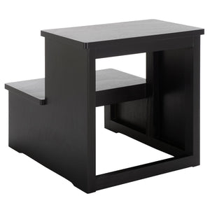 Safavieh Haven 2-step Stool - Elegant Wooden Design For Stylish Home Décor & Everyday Convenience Matte Black , Wood Stg5703b