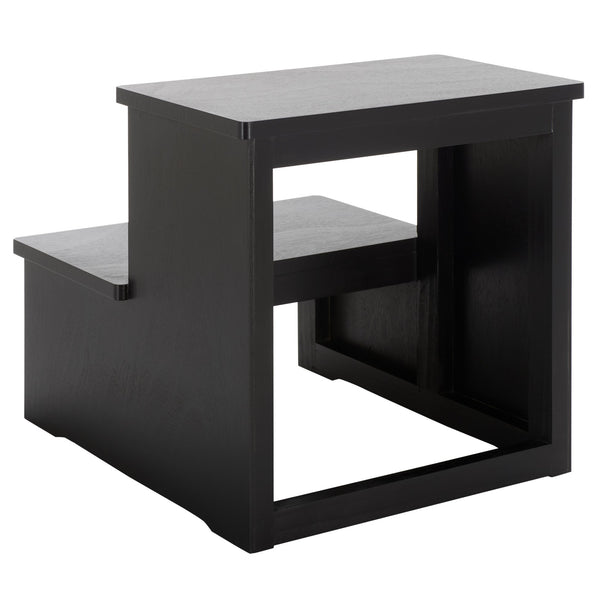 Safavieh Haven 2-step Stool - Elegant Wooden Design For Stylish Home Décor & Everyday Convenience Matte Black , Wood Stg5703b
