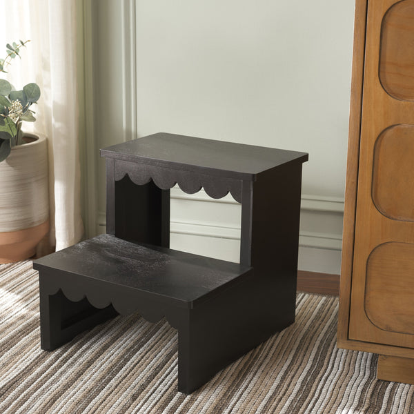 Safavieh Haven 2-step Stool - Elegant Wooden Design For Stylish Home Décor & Everyday Convenience Matte Black , Wood Stg5703b