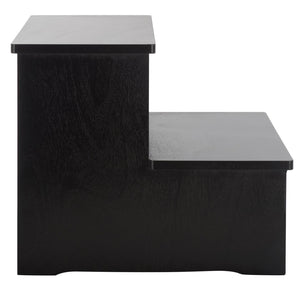 Safavieh Haven 2-step Stool - Elegant Wooden Design For Stylish Home Décor & Everyday Convenience Matte Black , Wood Stg5703b