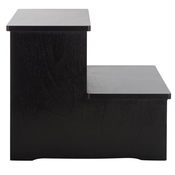 Safavieh Haven 2-step Stool - Elegant Wooden Design For Stylish Home Décor & Everyday Convenience Matte Black , Wood Stg5703b