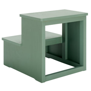 Safavieh Haven 2-step Stool - Elegant Wooden Design For Stylish Home Décor & Everyday Convenience Sage Green Wood Stg5703c