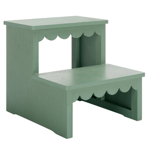 Safavieh Haven 2-step Stool - Elegant Wooden Design For Stylish Home Décor & Everyday Convenience Sage Green Wood Stg5703c
