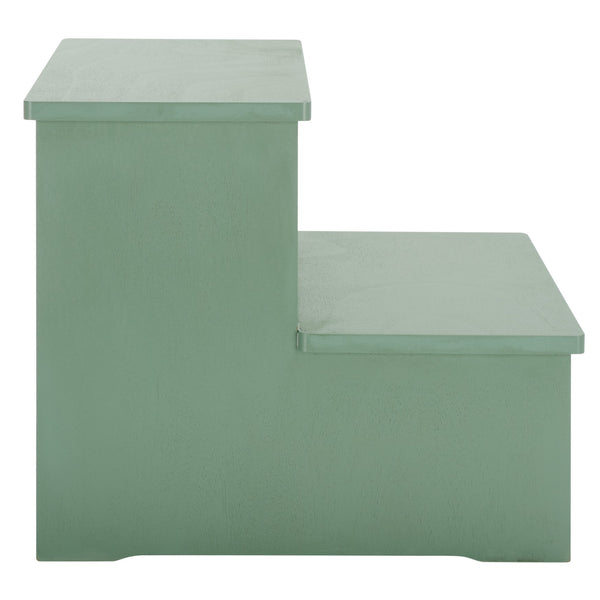 Safavieh Haven 2-step Stool - Elegant Wooden Design For Stylish Home Décor & Everyday Convenience Sage Green Wood Stg5703c