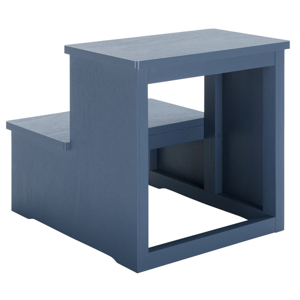 Safavieh Haven 2-step Stool - Elegant Wooden Design For Stylish Home Décor & Everyday Convenience Blue Wood Stg5703d
