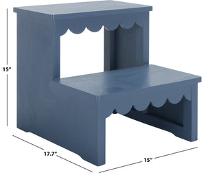 Safavieh Haven 2-step Stool - Elegant Wooden Design For Stylish Home Décor & Everyday Convenience Blue Wood Stg5703d