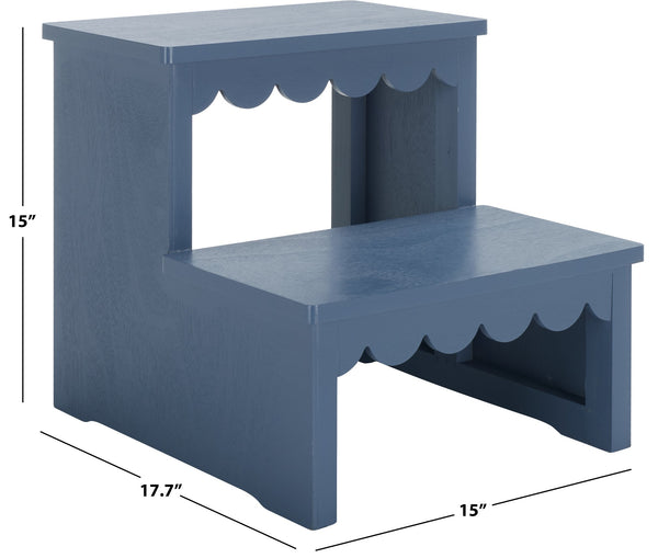 Safavieh Haven 2-step Stool - Elegant Wooden Design For Stylish Home Décor & Everyday Convenience Blue Wood Stg5703d