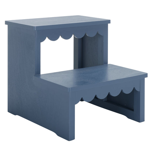 Safavieh Haven 2-step Stool - Elegant Wooden Design For Stylish Home Décor & Everyday Convenience Blue Wood Stg5703d