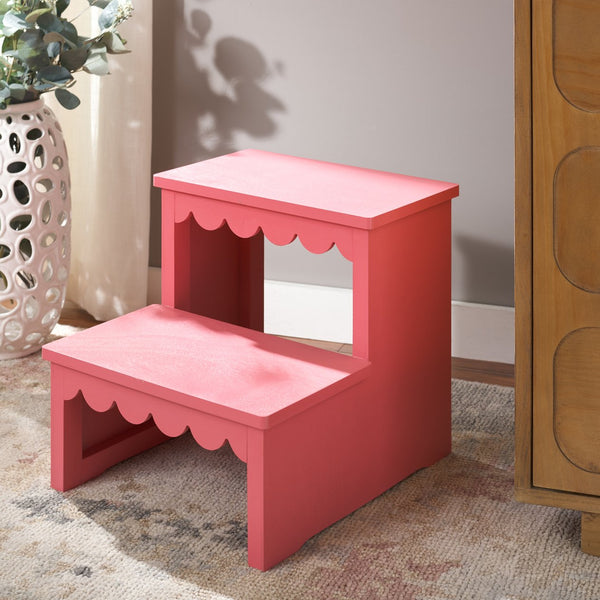 Safavieh Haven 2-step Stool - Elegant Wooden Design For Stylish Home Décor & Everyday Convenience Rose Wood Stg5703e