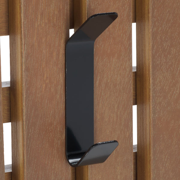 Safavieh Cato 3 Hook Wall Mounted Coat Rack For Organized Entryways - Modern Design For Any Space Sepia Mdf,Iron Stg5704b