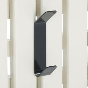 Safavieh Cato 3 Hook Wall Mounted Coat Rack For Organized Entryways - Modern Design For Any Space White Mdf,Iron Stg5704c