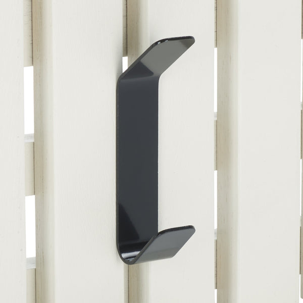 Safavieh Cato 3 Hook Wall Mounted Coat Rack For Organized Entryways - Modern Design For Any Space White Mdf,Iron Stg5704c