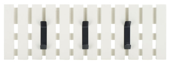 Safavieh Cato 3 Hook Wall Mounted Coat Rack For Organized Entryways - Modern Design For Any Space White Mdf,Iron Stg5704c