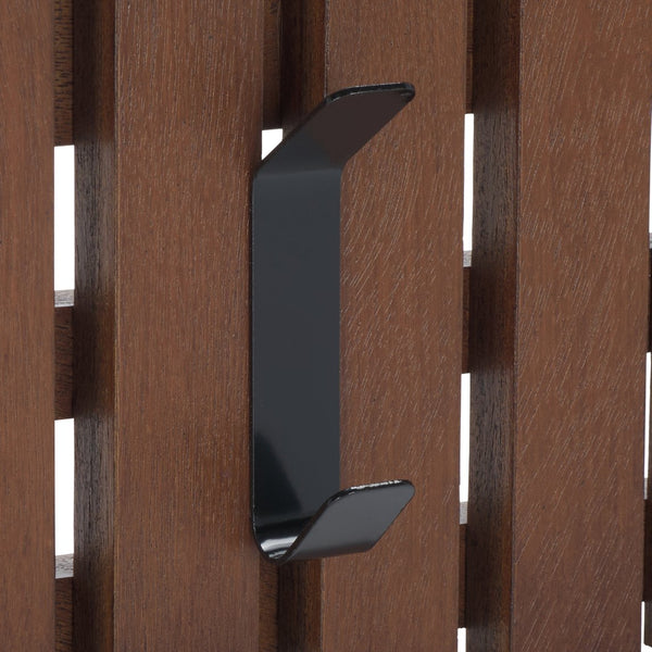 Safavieh Cato 3 Hook Wall Mounted Coat Rack For Organized Entryways - Modern Design For Any Space Brown Mdf,Iron Stg5704d