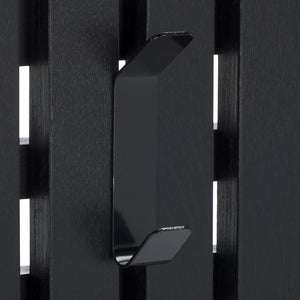 Safavieh Cato 3 Hook Wall Mounted Coat Rack For Organized Entryways - Modern Design For Any Space Black Mdf,Iron Stg5704e