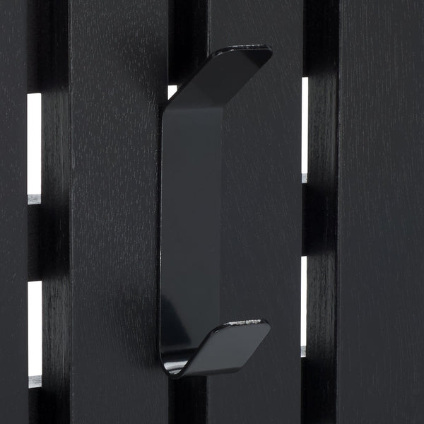 Safavieh Cato 3 Hook Wall Mounted Coat Rack For Organized Entryways - Modern Design For Any Space Black Mdf,Iron Stg5704e