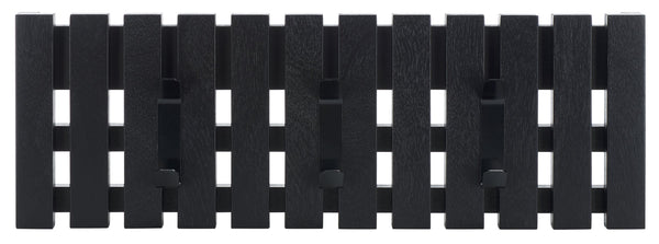 Safavieh Cato 3 Hook Wall Mounted Coat Rack For Organized Entryways - Modern Design For Any Space Black Mdf,Iron Stg5704e