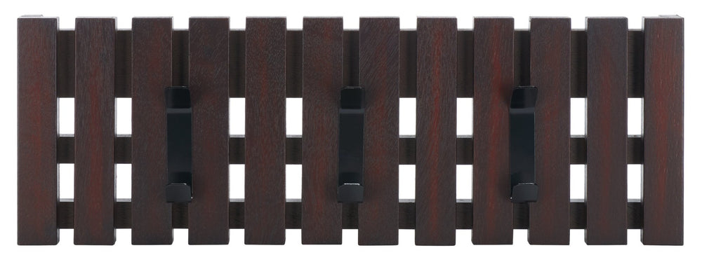 Safavieh Cato Modern 3-Hook Wall Mounted Coat Rack - Stylish, Space-Saving Organizer For Any Room Decor STG5704F