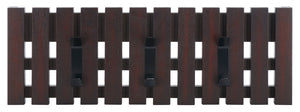 Safavieh Cato 3 Hook Wall Mounted Coat Rack For Organized Entryways - Modern Design For Any Space Brown Mdf,Iron Stg5704f