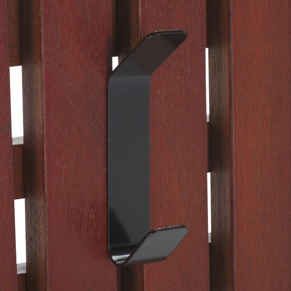 Safavieh Cato 3 Hook Wall Mounted Coat Rack For Organized Entryways - Modern Design For Any Space Cherry Mdf,Iron Stg5704h