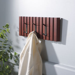 Safavieh Cato 3 Hook Wall Mounted Coat Rack For Organized Entryways - Modern Design For Any Space Cherry Mdf,Iron Stg5704h